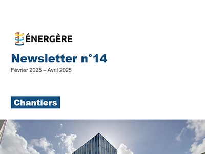 En-tête de la newsletter numéro 14 d'Énergère.